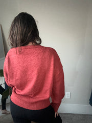 Button-Up Dropped Shoulder Cardigan