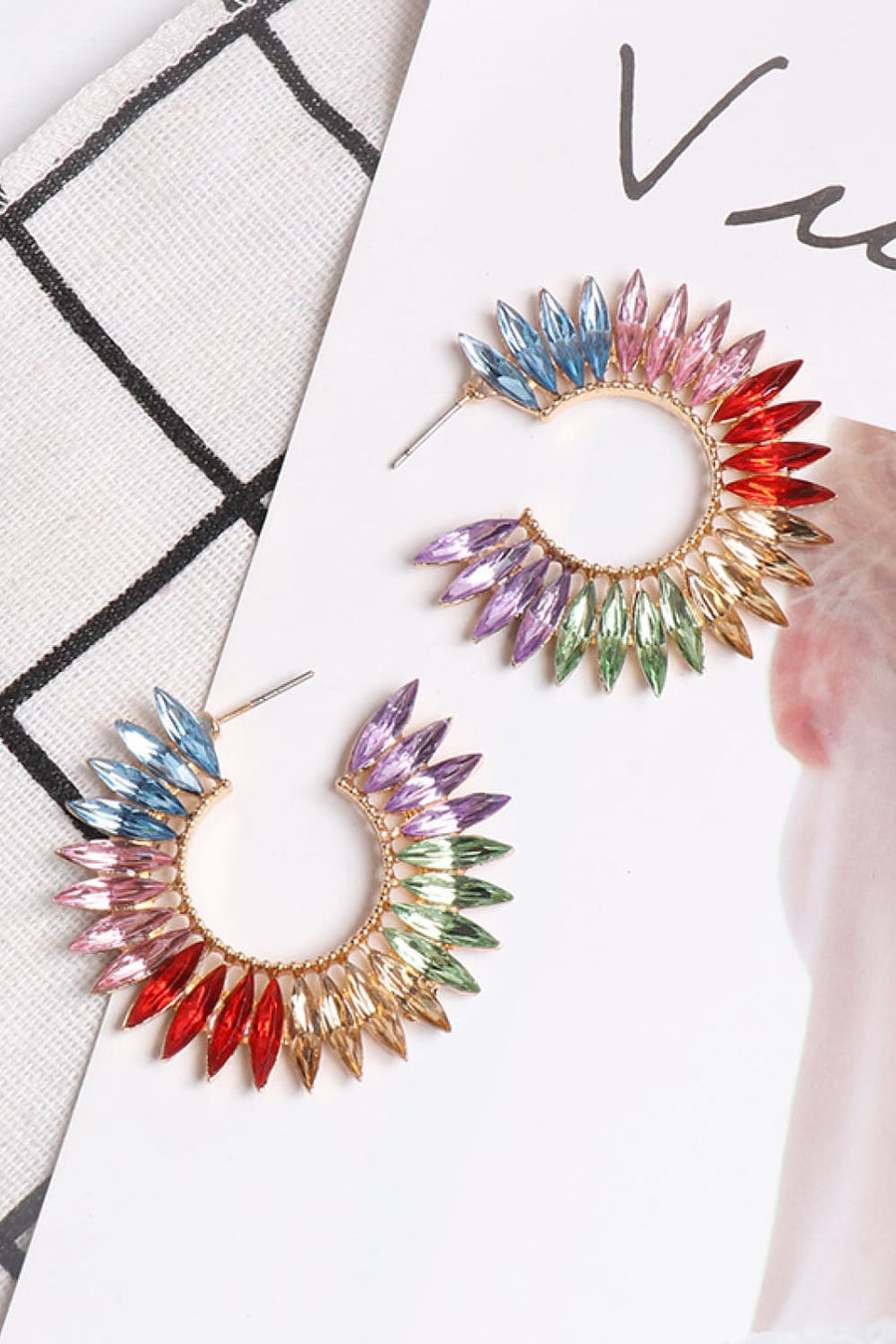 Pastel Hoop Earring