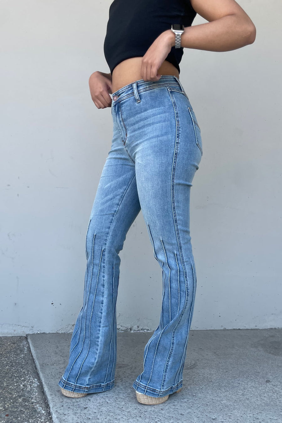 Judy Blue Vivian Full Size High Waisted Bootcut Jeans